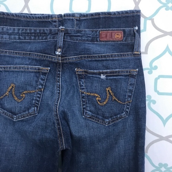 Ag Adriano Goldschmied Denim - 💙👖AG THE EMPRESS👖💙25 0 33.25” DARK DISTRESSED!